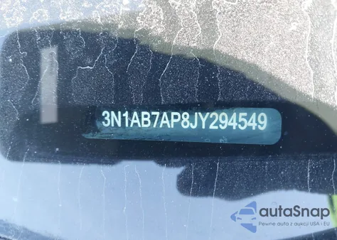 2018 Nissan Sentra Sv from USA, damaged, VIN 3N1AB7AP8JY294549